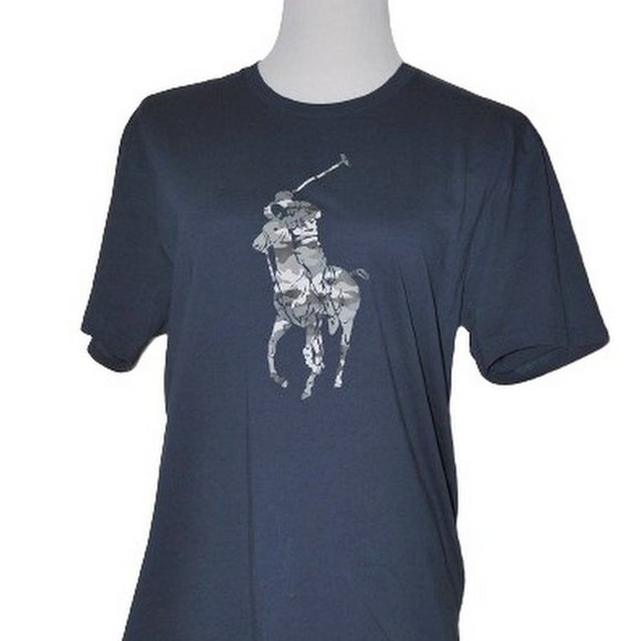 POLO RALPH LAUREN Big Pony Navy Tshirt - Picture 1 of 9